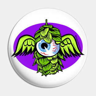 Flying Hop Eyeball Pin