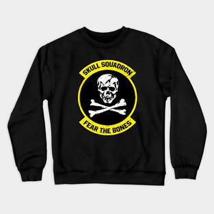 Skull Squadron Patch Only Crewneck Sweatshirt