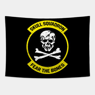 Skull Squadron Patch Only Tapestry
