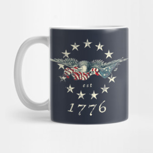Bald Eagle 1776 Betsy Ross Flag Mug