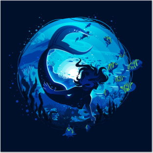 Mermaid Posters and Art