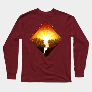 Autumn Waterfall Long Sleeve T-Shirt