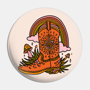 Leo Cowboy Boot Pin