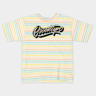 Brooklyn hand made original lettering Kids T-Shirt