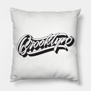 Brooklyn hand made original lettering Pillow