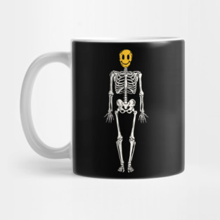 Skleton Smiley Face Mug