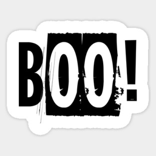 Boo! Word Halloween costume T-Shirt Tee Gift Sticker