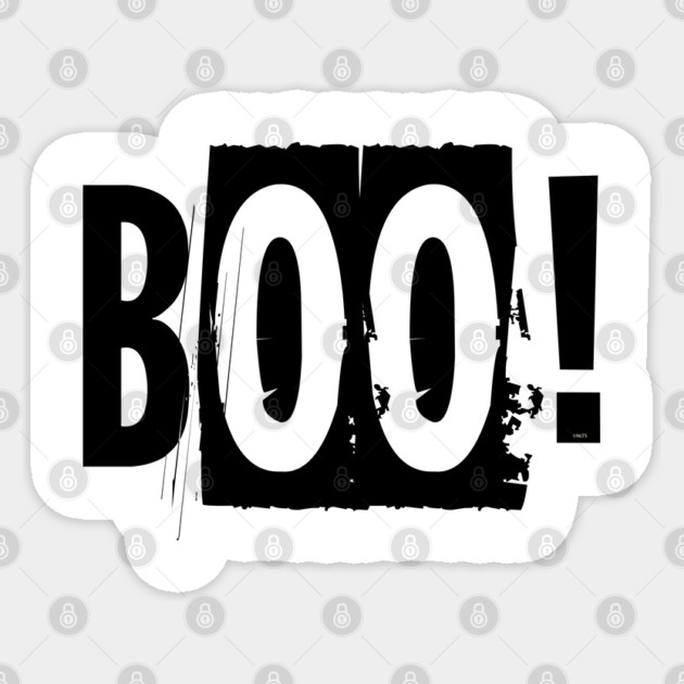 Boo! Word Halloween costume T-Shirt Tee Gift Sticker by creative