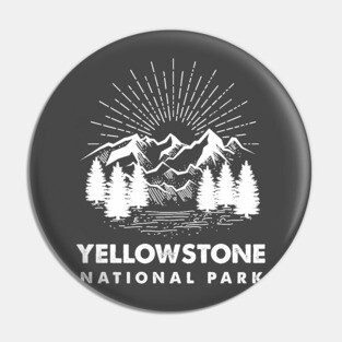 Yellowstone National Park Retro Pin