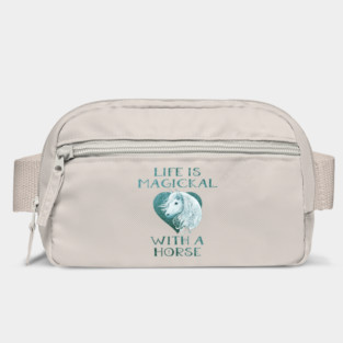 Cheeky Witch® Teal Life is Magickal With a Horse Bag