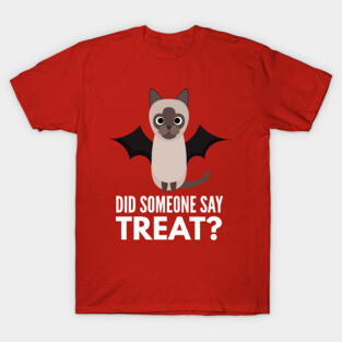 Siamese Cat Halloween Trick or Treat T-Shirt