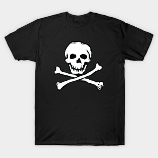 Classic Skull and Bones Pirate Flag Death Head T-Shirt