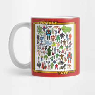 Vintage 70s 80s Toy Group Mug