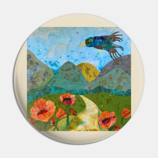 California Poppies Pin