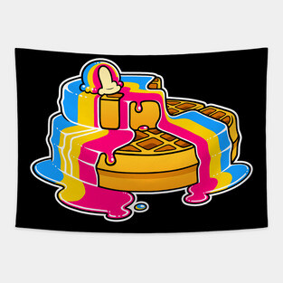 Pan Pansexual Pride Waffles LGBT Tapestry