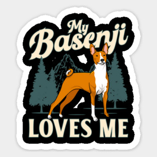 My Basenji Loves Me Magnet