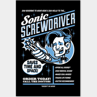 sonic screwdriver Posters and Art