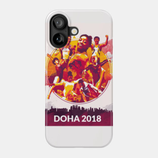 Doha 2018 Action Poster Phone Case