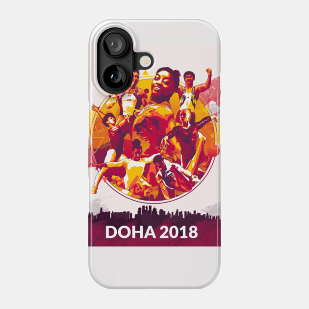 Doha 2018 Action Poster Phone Case by GymCastic