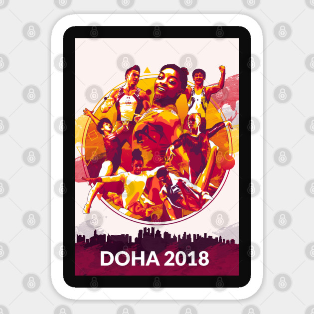 Doha 2018 Action Poster Sticker by GymCastic