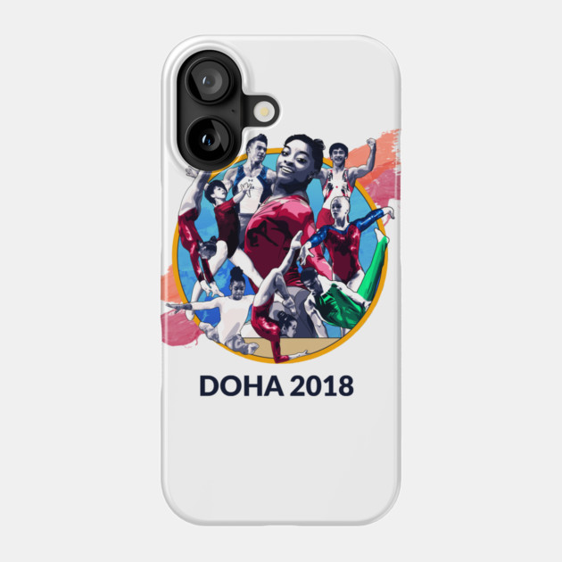 Doha 2018 Graphic (Light) Phone Case by GymCastic