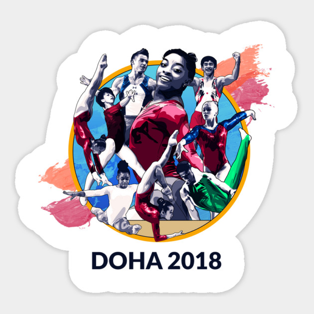 Doha 2018 Graphic (Light) Magnet by GymCastic