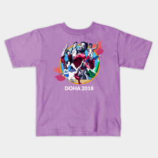 Doha 2018 Graphic (Dark) Kids T-Shirt