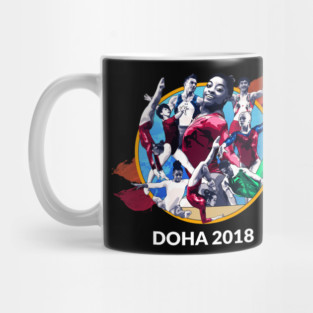 Doha 2018 Graphic (Dark) Mug