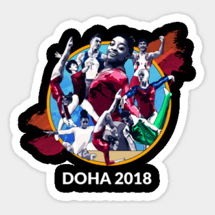 Doha 2018 Graphic (Dark) Magnet