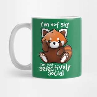 Shy red panda Mug