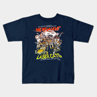 New Wave Laser Cats Kids T-Shirt