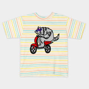 Cool Scooter wolf Kids T-Shirt