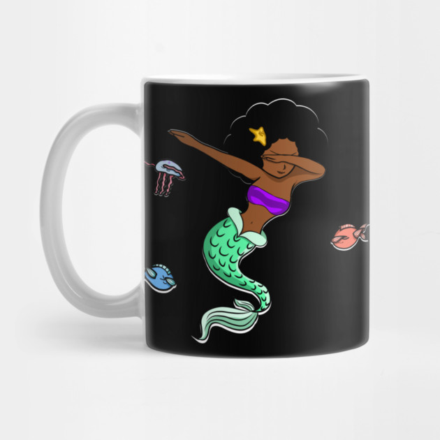 Afro Girl, Mermaid, Funny Dab Dance, Dancing Fishes by logiamerch