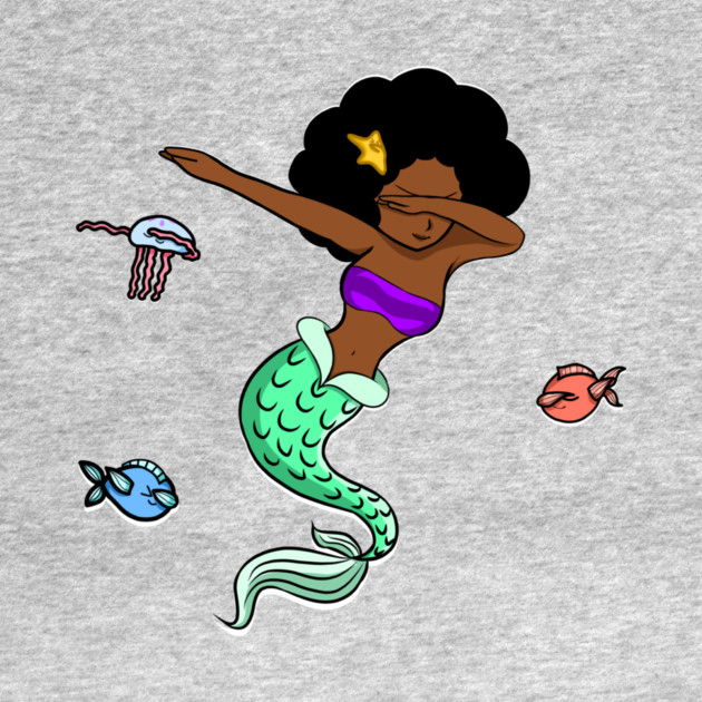 Afro Girl, Mermaid, Funny Dab Dance, Dancing Fishes by logiamerch