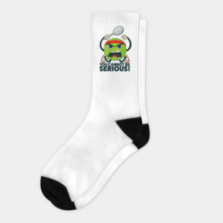 Tennis Ball You Cannot Be Serious Socks
