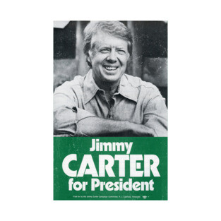Jimmy Carter for President 1976 presidential campaign poster vintage T-Shirt