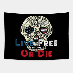 Live Free Or Die Tapestry