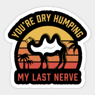 You're Dry Humping my last nerve Sticker