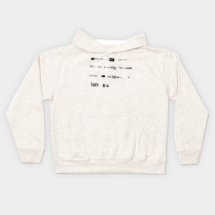 Bunny Lebowski Ransom Note Big Lebowski Kids Hoodie