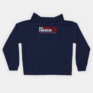 Ron Swanson 2024 - "I was born ready, I'm Ron F*cking Swanson" Kids Hoodie