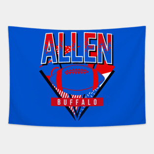 Vintage Buffalo Football Allen Tapestry