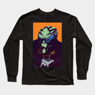 Portrait - Garrus Vakarian Long Sleeve T-Shirt