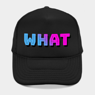 What (Outrun Colors) Hat