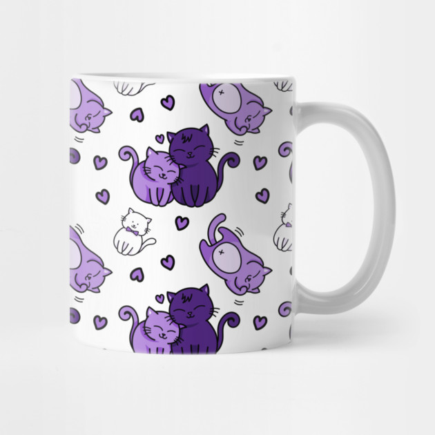 Cheeky Witch® Cute Purple Pattern Cat Lovers by Cheeky Witch
