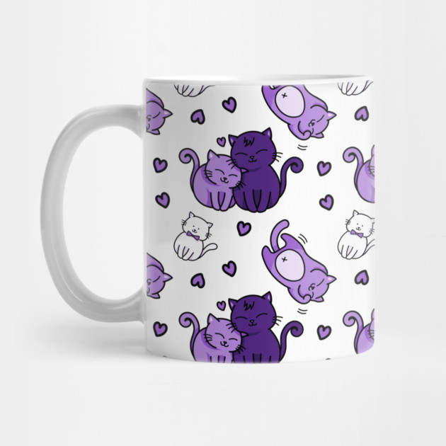 Cheeky Witch® Cute Purple Pattern Cat Lovers by Cheeky Witch