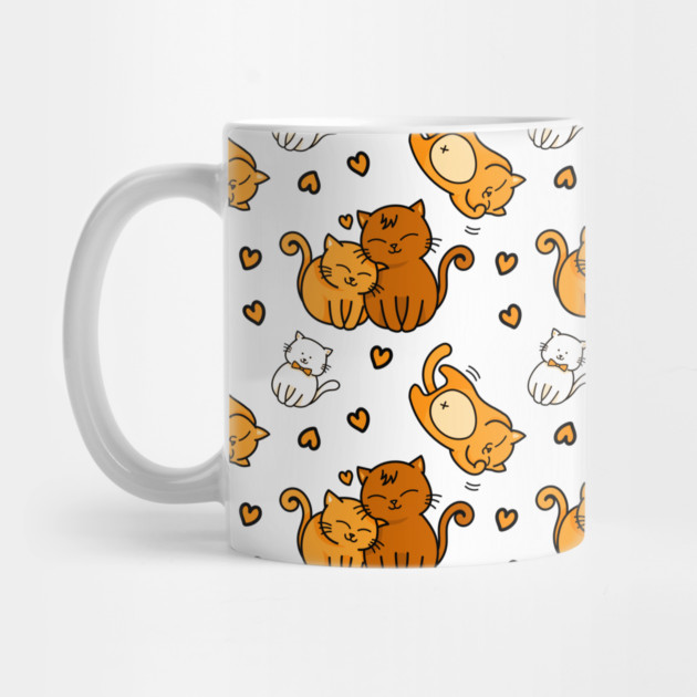 Cheeky Witch® Cute Orange Cats Pattern Cat Lovers by Cheeky Witch