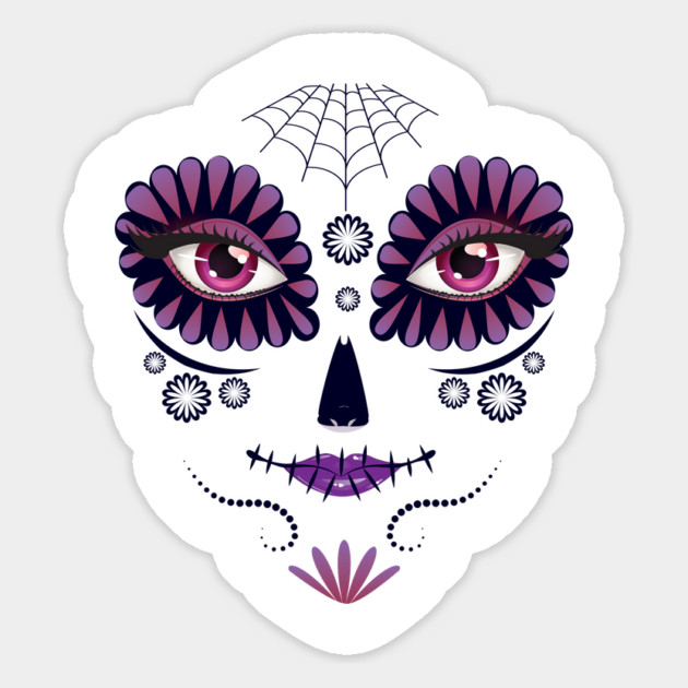 Day of the death girl face T Shirt Costume Tee Gifts Shirt Magnet by creative