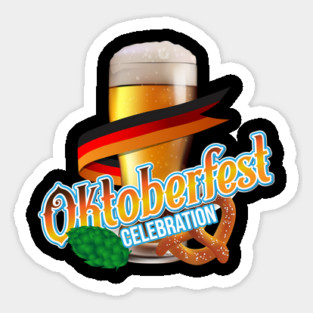 Oktoberfest Celebration Shirt Beer Glass Gift T Shirt Tee Sticker