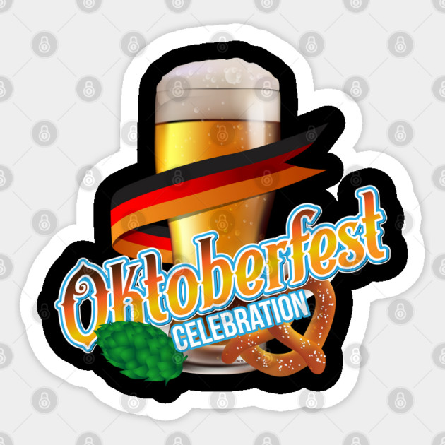 Oktoberfest Celebration Shirt Beer Glass Gift T Shirt Tee Sticker by creative