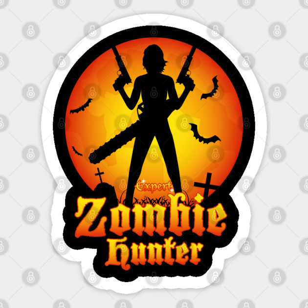 Expert Zombie Hunter Halloween costume T-Shirt Tee Gift Sticker by creative